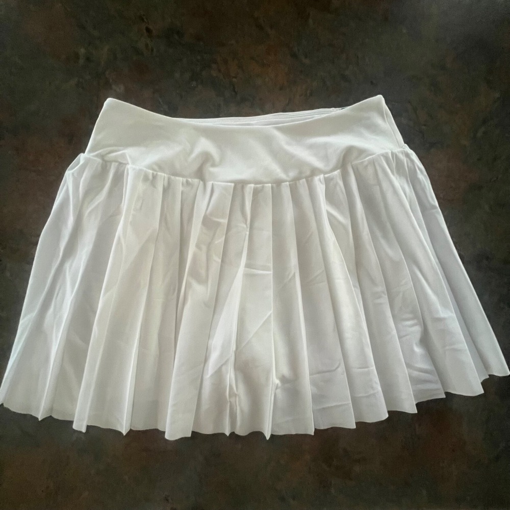 Womens DSG Medium Pleated Skort Pure White